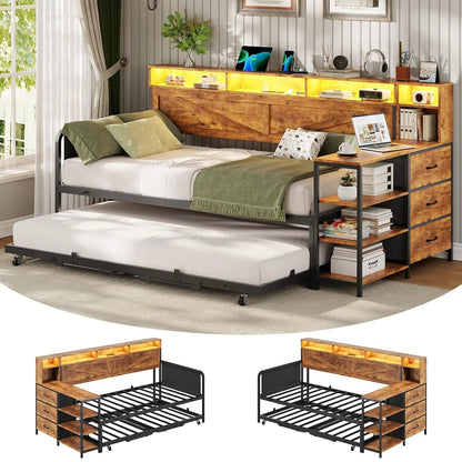 Farmhouse Wooden Day Bed Frame