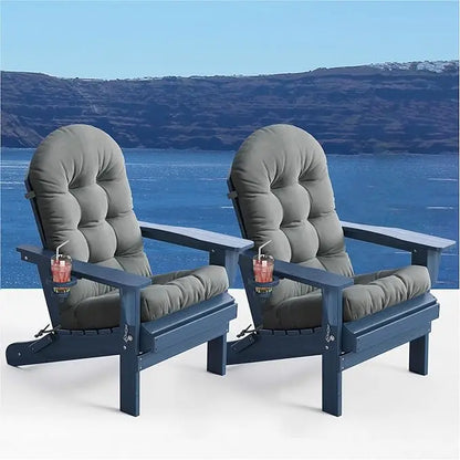 Outdoor Folding Adirondack Chair Set of 2
