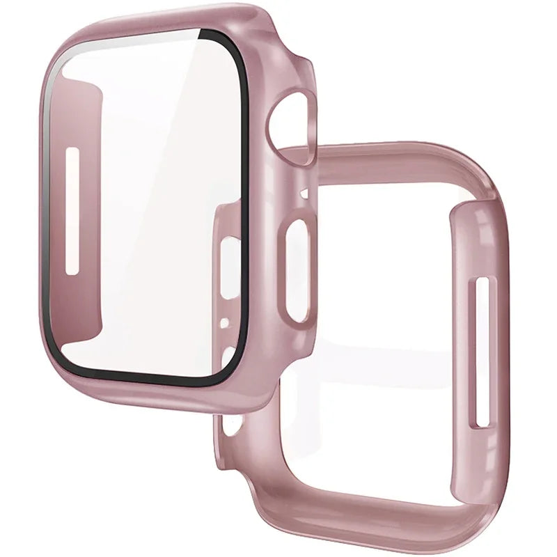 Tempered Glass+Cover For Apple Watch