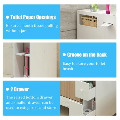 Toilet Slim Bathroom Storage Cabinet