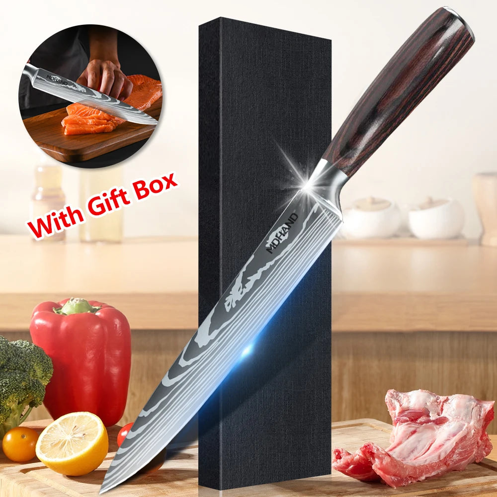 Japanese Knife German Stainless Steel 8 Inch