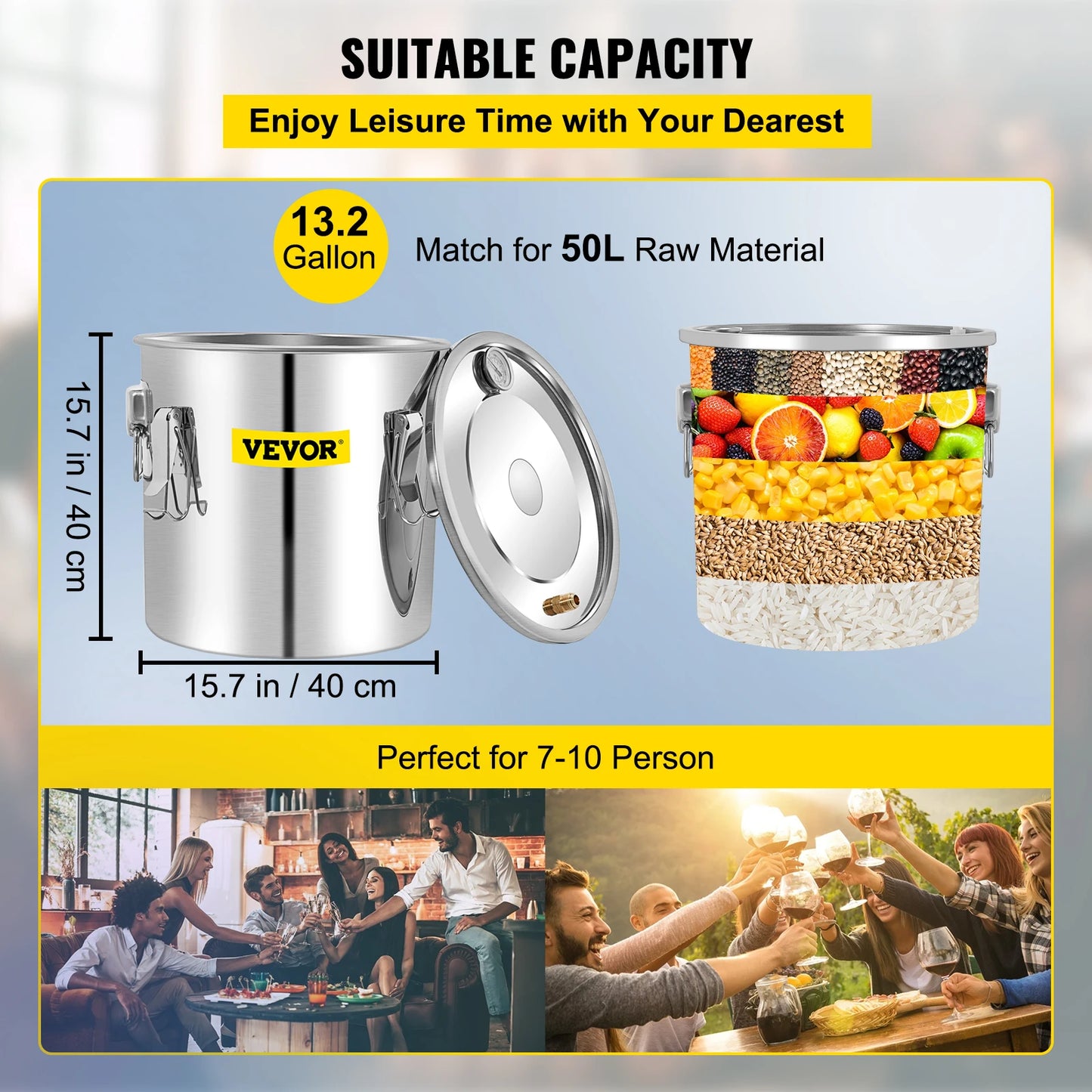 50L Alcohol Water Distiller