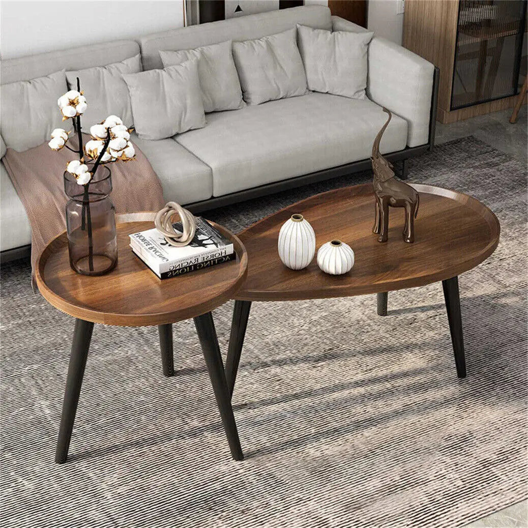 Round Coffee Table Set of 2