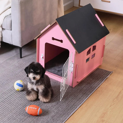 Cozy Wooden Indoor Pet Hous
