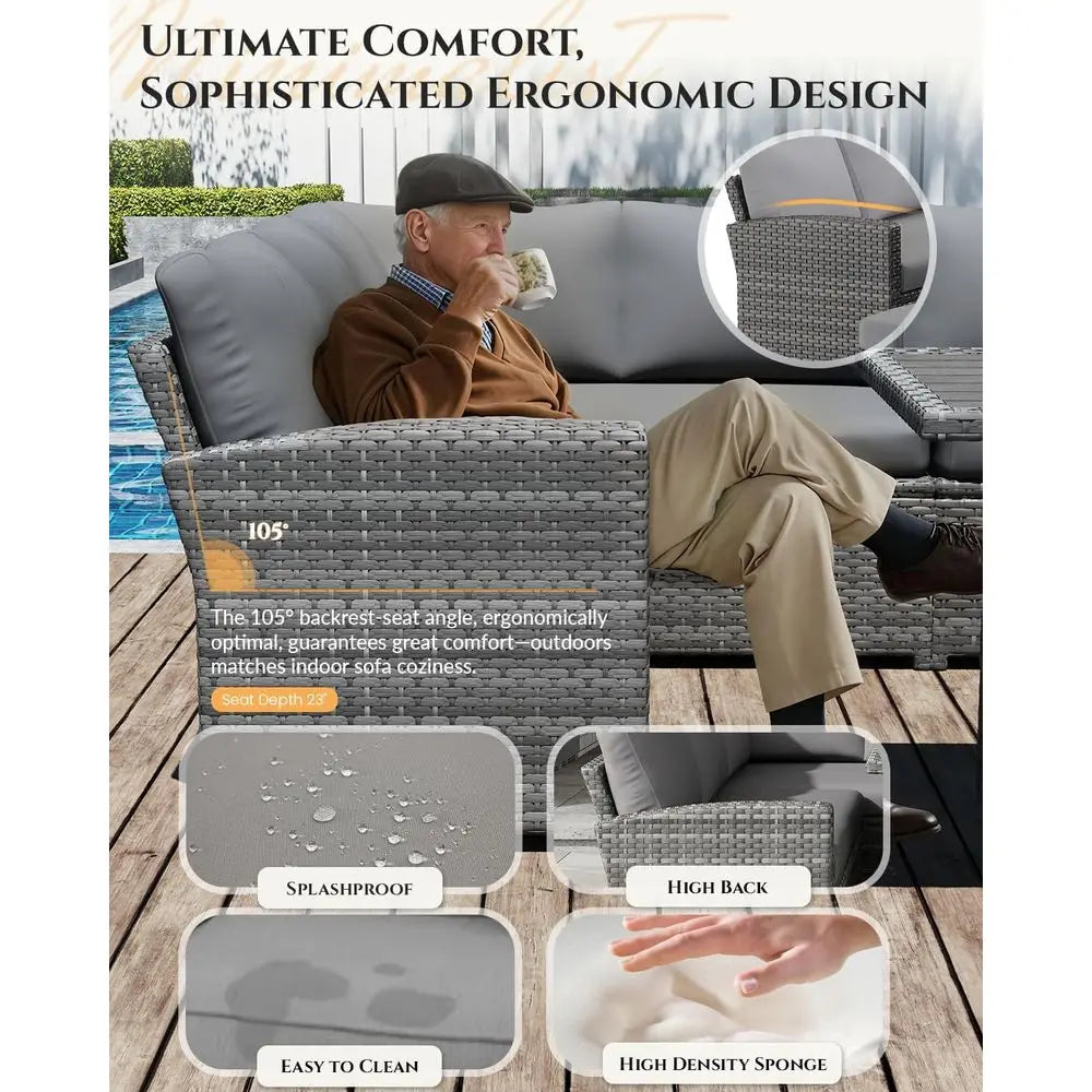 Rattan Outdoor Patio Furniture Set