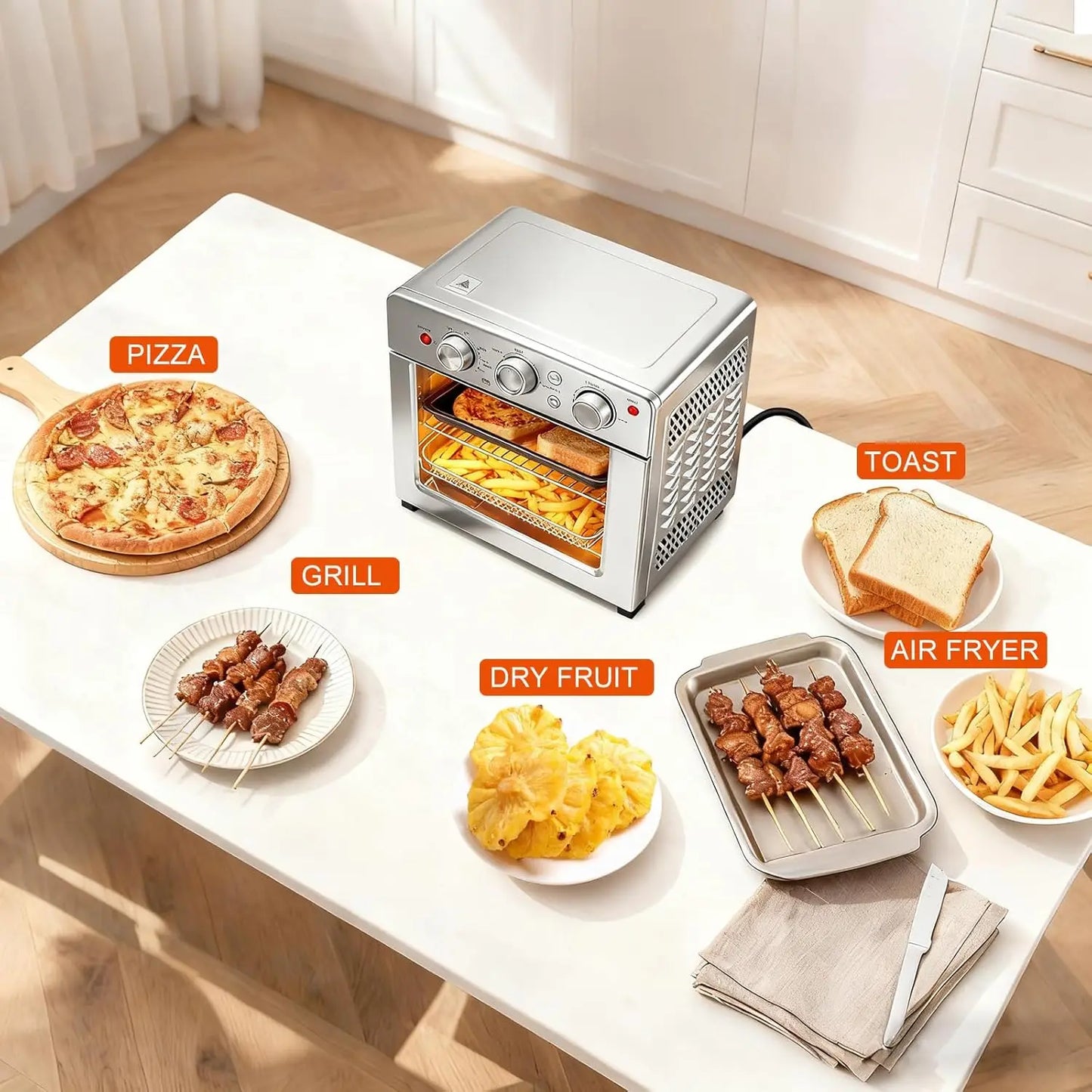 Air Fryer Toaster Oven Combo  16.9QT