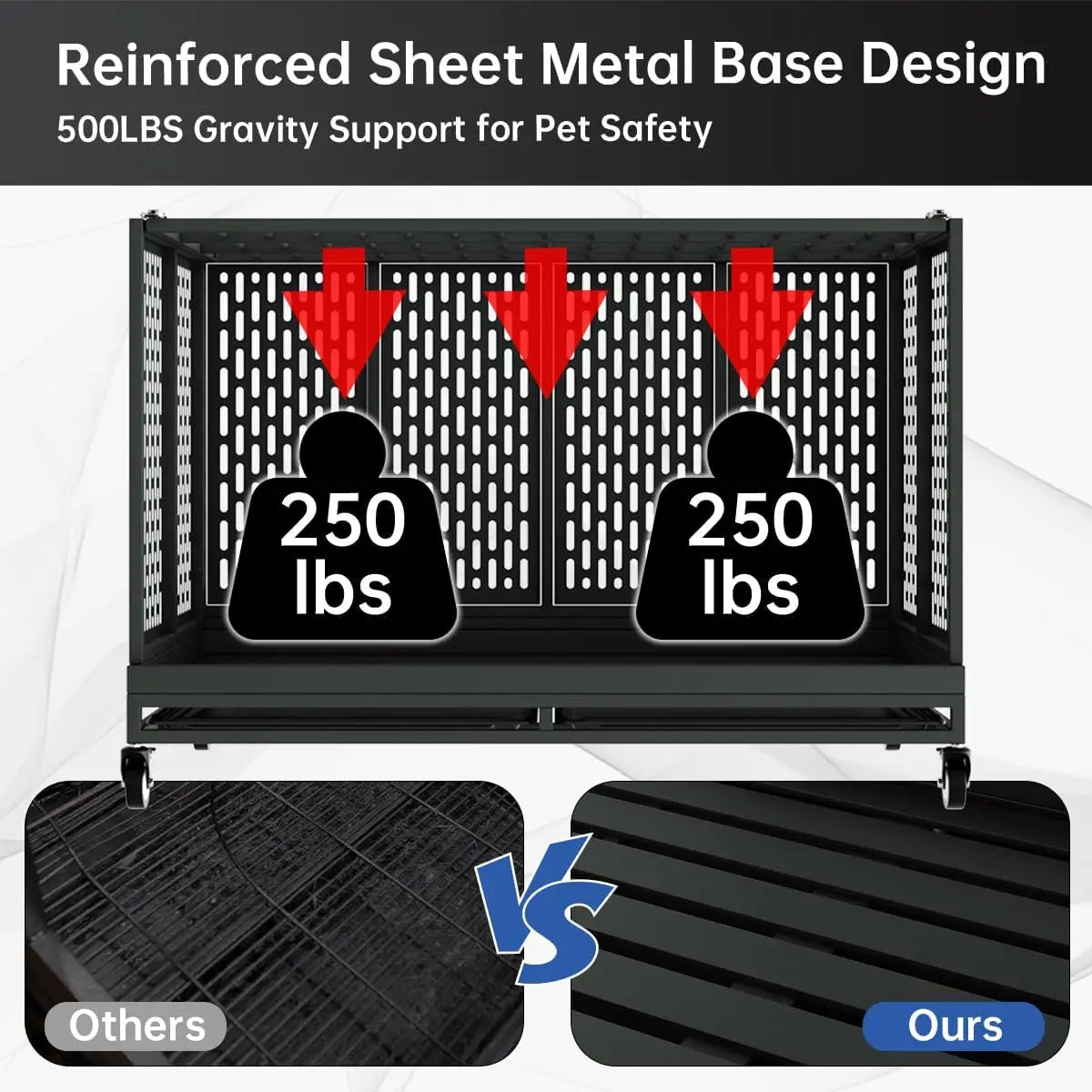 48-Inch Heavy-Duty Dog Crate