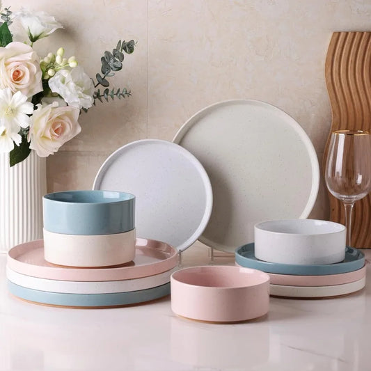 Ceramic Dinnerware Handpainted Stoneware Plates And Bowls