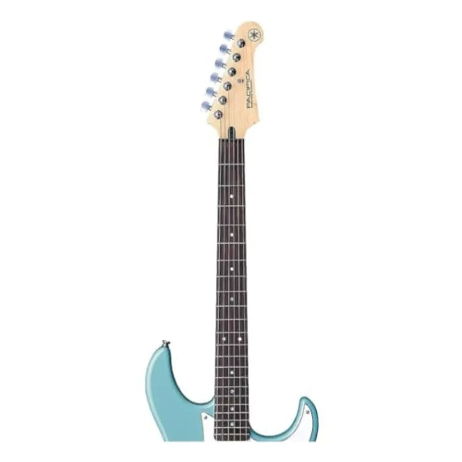 Pacifica Series PAC112V Electric Guitar for beginners and practice, alder body, Sonic Blue finish, versatile 3-single-coil pick