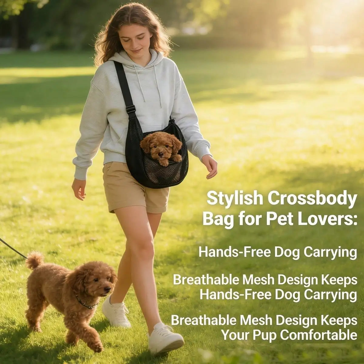 Foldable Ventilated Pet Sling Bag