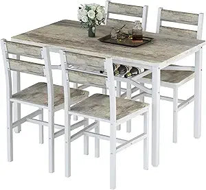 4-person Wood  Dining Table Set