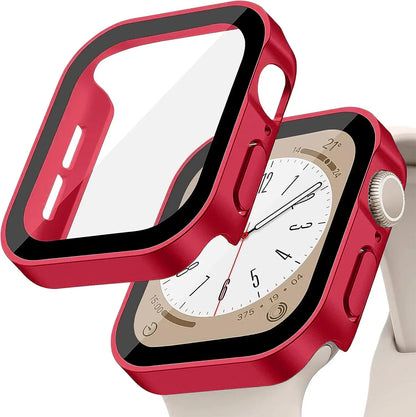 Tempered Glass+Cover For Apple Watch
