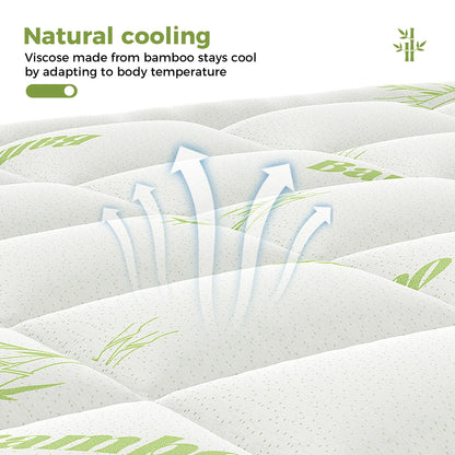 Bamboo Fiber Soft Mattress Topper