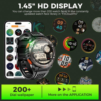 EIGIIS 1.45 Inch Smart Waterproof  Watch