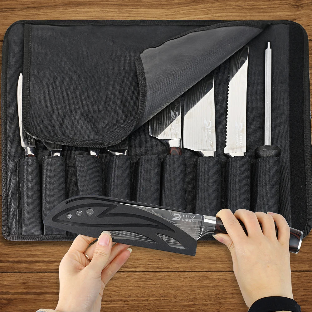 7 Piece Kitchen Knife Set  Stainless Steel