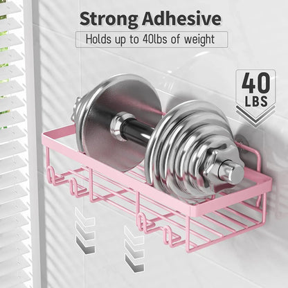 5-Pack Pink Shower Caddy Organizer