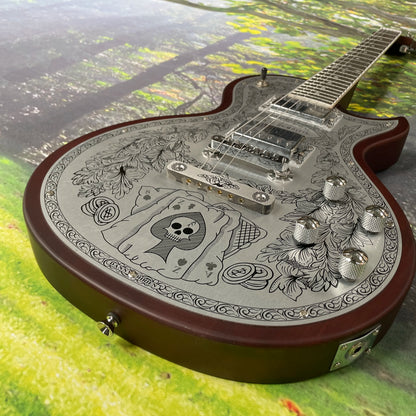 Zemaitis Casimere Metal Satin Guitar Aluminum Plate Rosewood Fingerboard Chrome Hardware