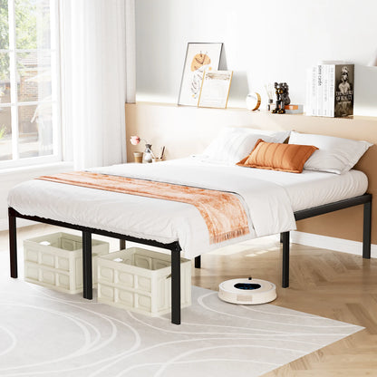 Metal Platform Bedroom Frames with Storage