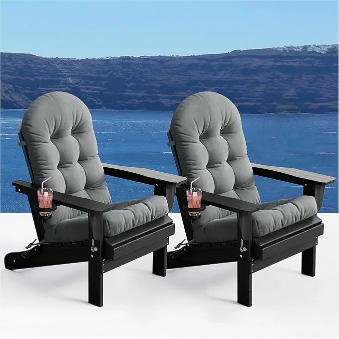 Outdoor Folding Adirondack Chair Set of 2