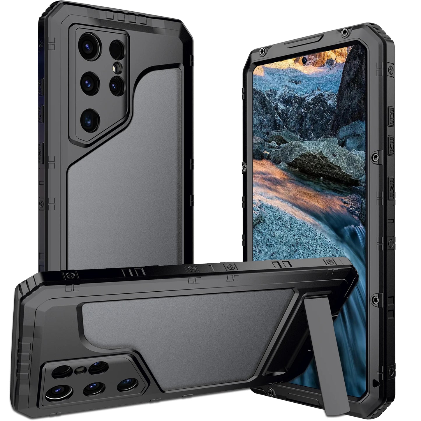 Samsung S24 S23 Ultra Waterproof Metal Phone Case