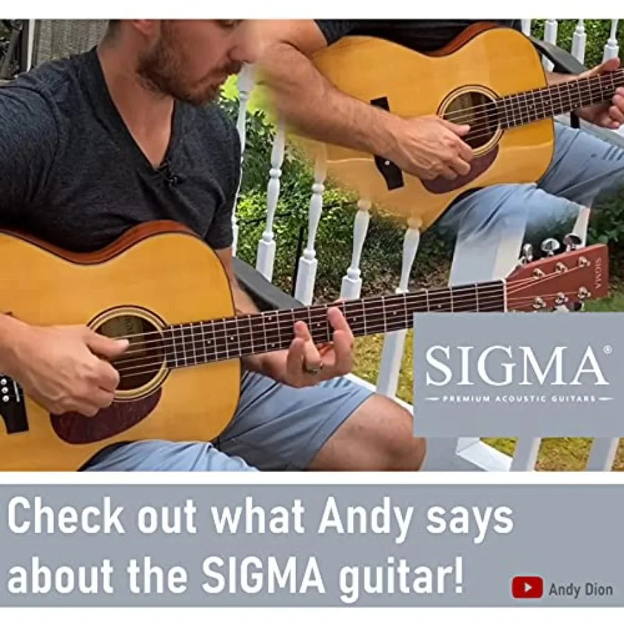 Sigma Acoustic Guitar Solid Spruce Top with Mahogany Back
