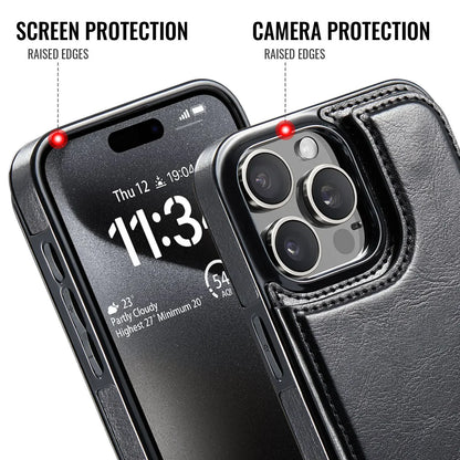 Leather Wallet Card Holder Case  iPhone  Pro Max