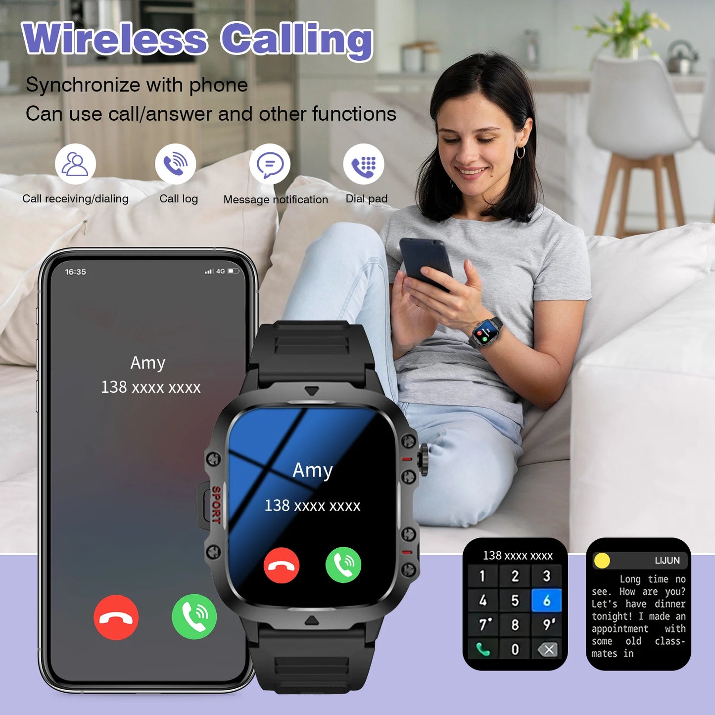 Smart Watch for iPhone/Android phone