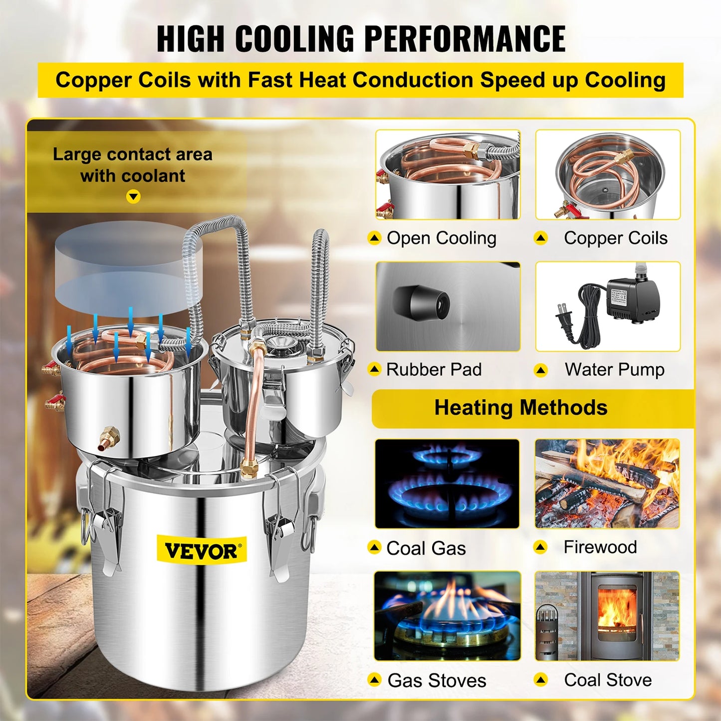50L Alcohol Water Distiller
