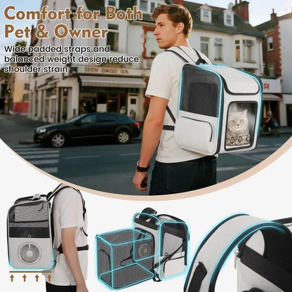 Backpack Carrier with Builtin Cooling Fan/Heating Pad