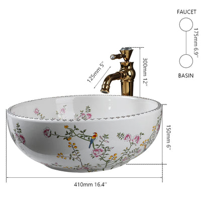Ceramic Basin Sink Bowl