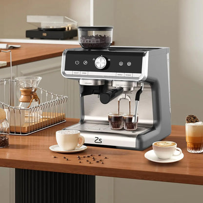 20 Bar Espresso Coffee Machine  With Grinder