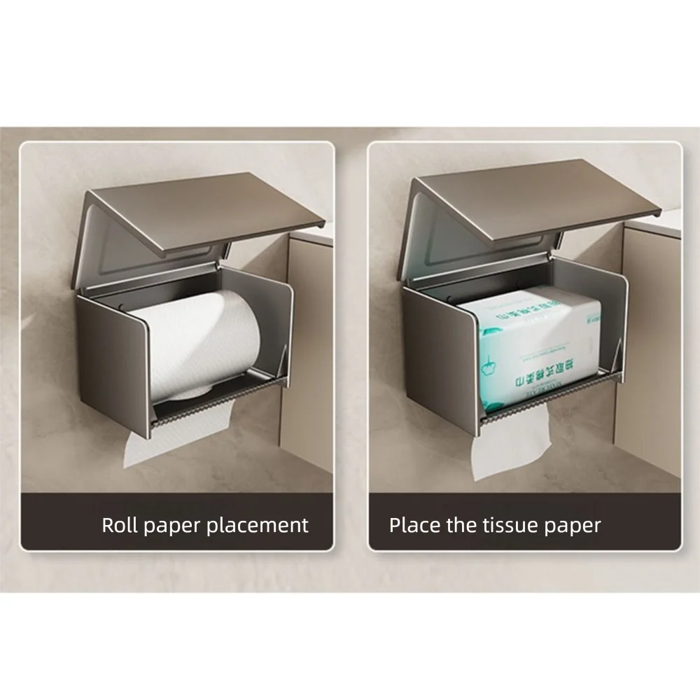 Wall-Mounted Bathroom Tissue Box