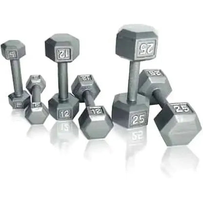 Barbell 12lb Cast Iron Hex Dumbbell