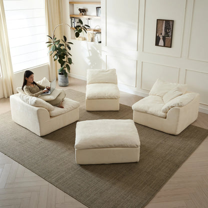 109" Modern Cloud L-Shape Sofa