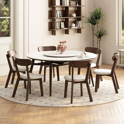 Dining Chairs Set of 4 Mid-Century Modern Oak