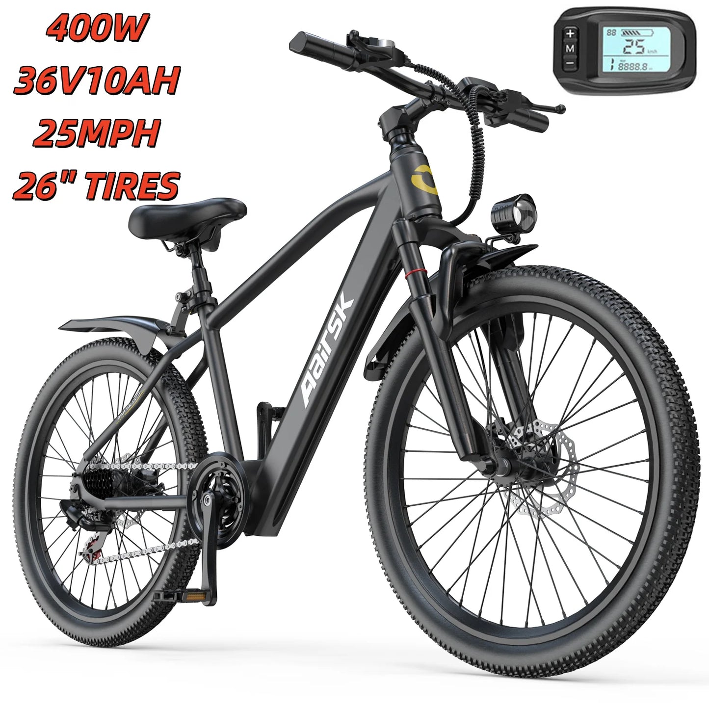 EOEOTWO 1500W Electric Bike 48V  Fat Tire Ebike 34MPH