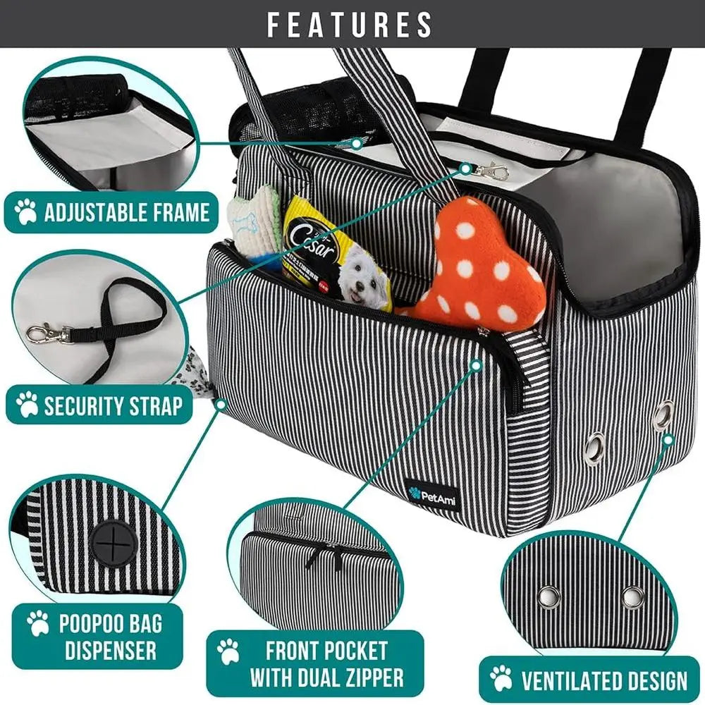 Small Dog Cat Purse Carrier  Airline Approved