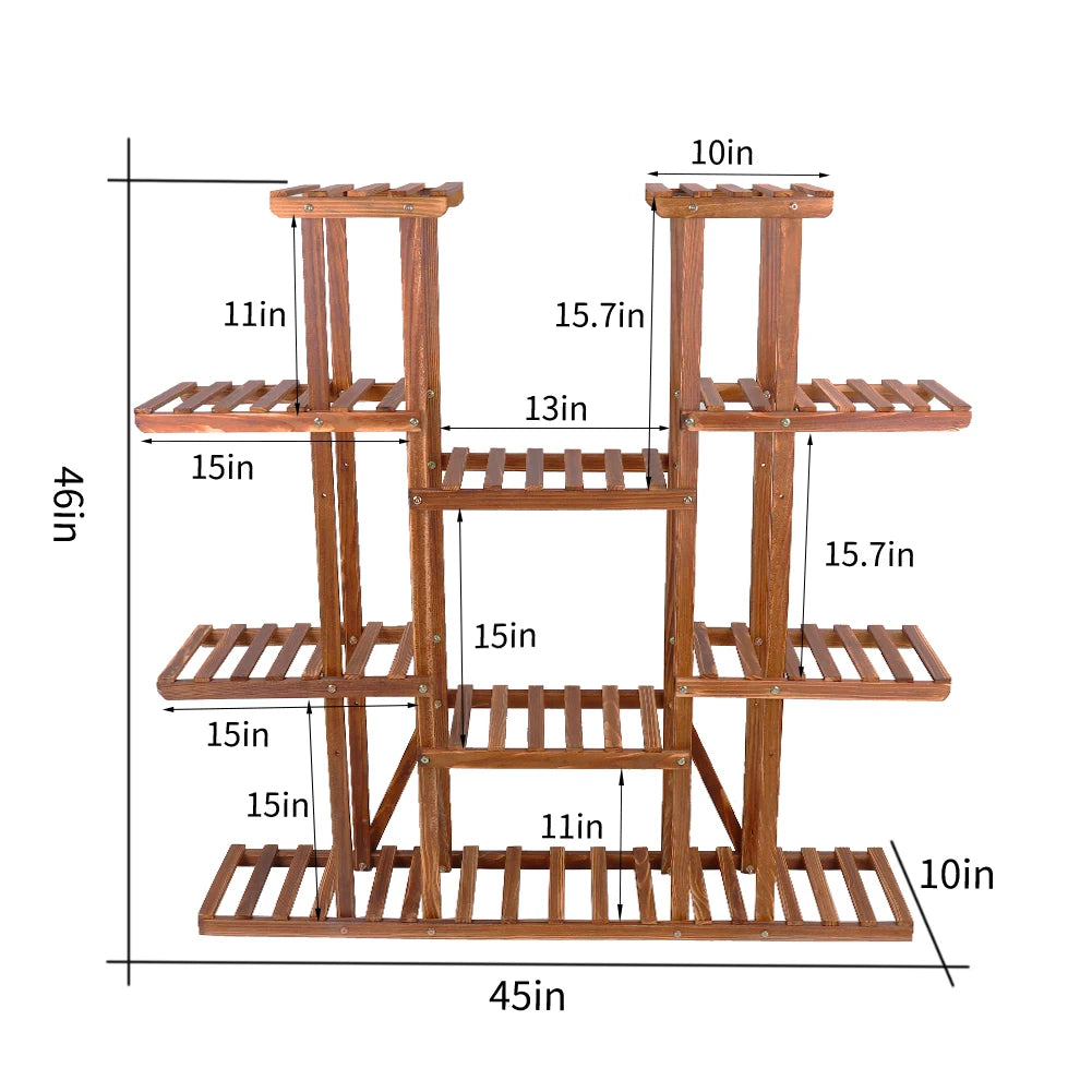 Wooden Plant Shelf