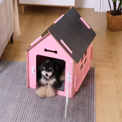 Cozy Wooden Indoor Pet Hous