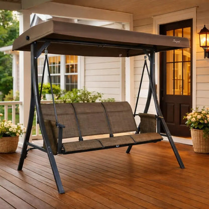 Brenda 3Seat Outdoor Porch Swing Glider
