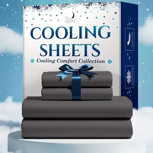 4pcs/6pcs Bamboo Cooling Queen Size Sheet Set