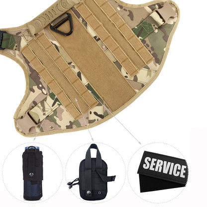 Tactical Dog Harness Leash Set
