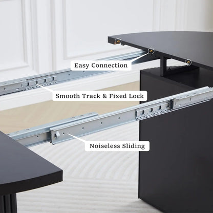 Extendable Dining Table 41-78in
