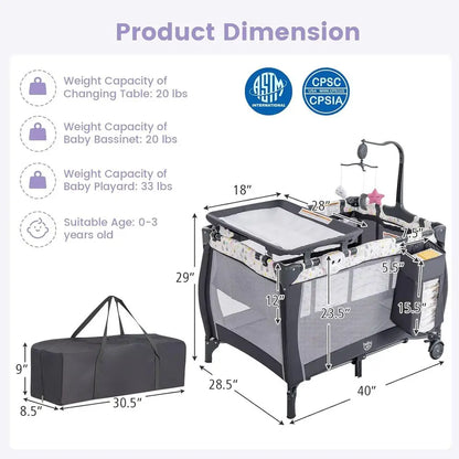 3-in-1 Playard with Changing Table