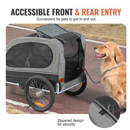 Dog Bicycle Carrier with Wheels