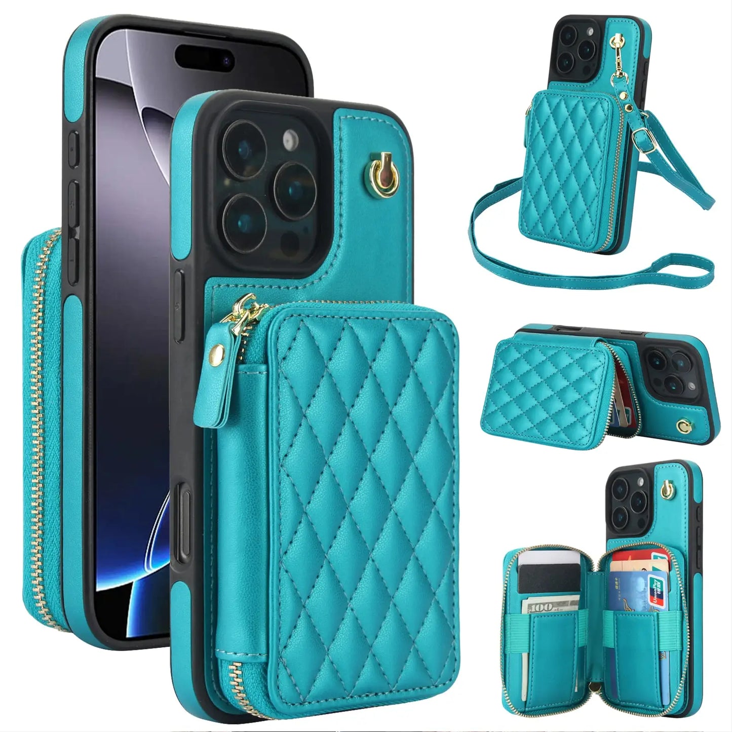 Crossbody Wallet Case For iPhone