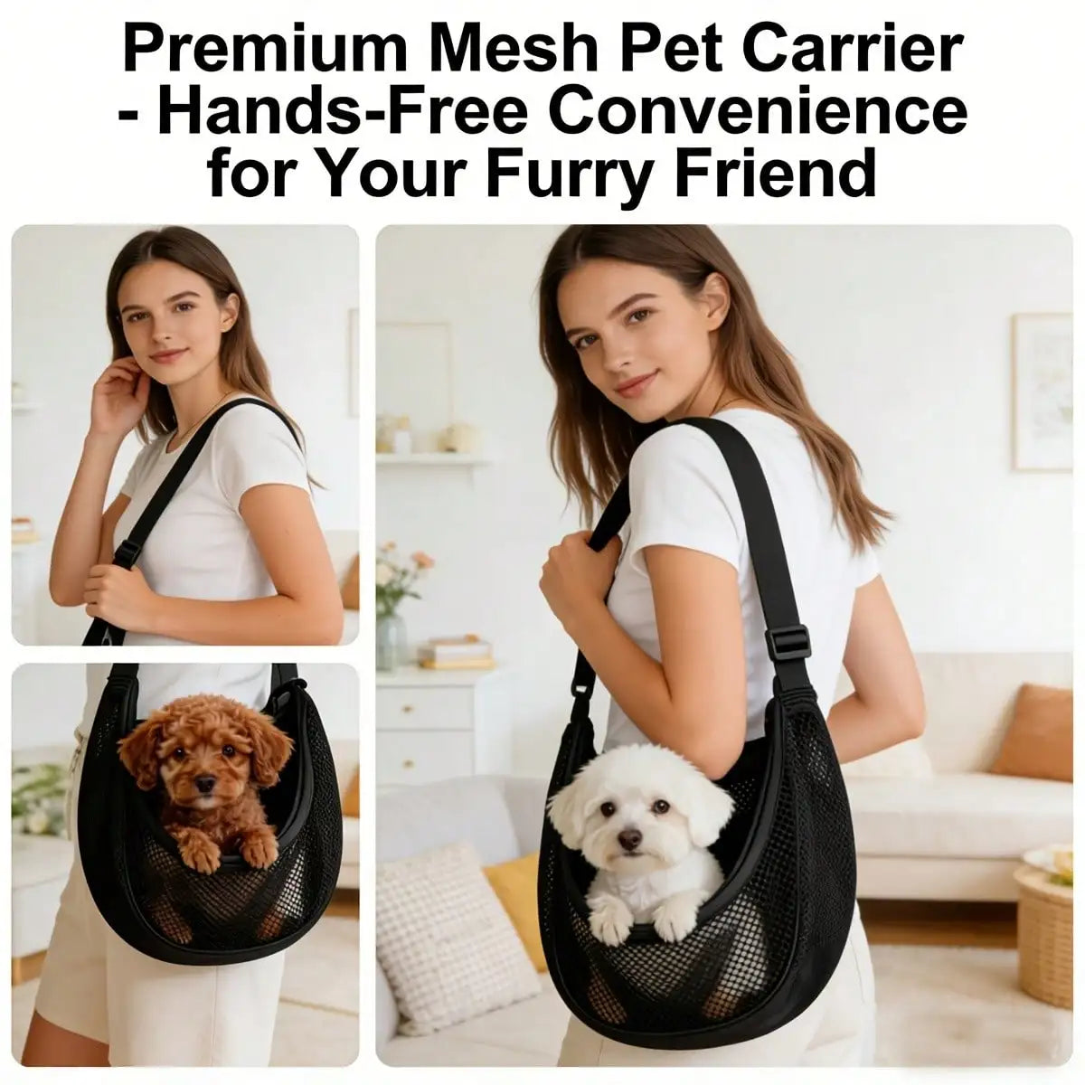 Foldable Ventilated Pet Sling Bag