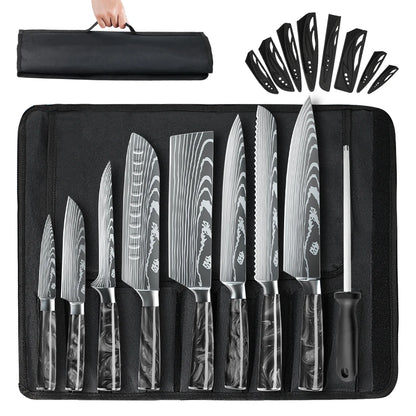8PCS Portable Knife Set With Bag