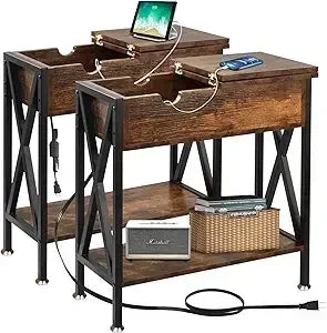 End Tables Living Room Set Of 2