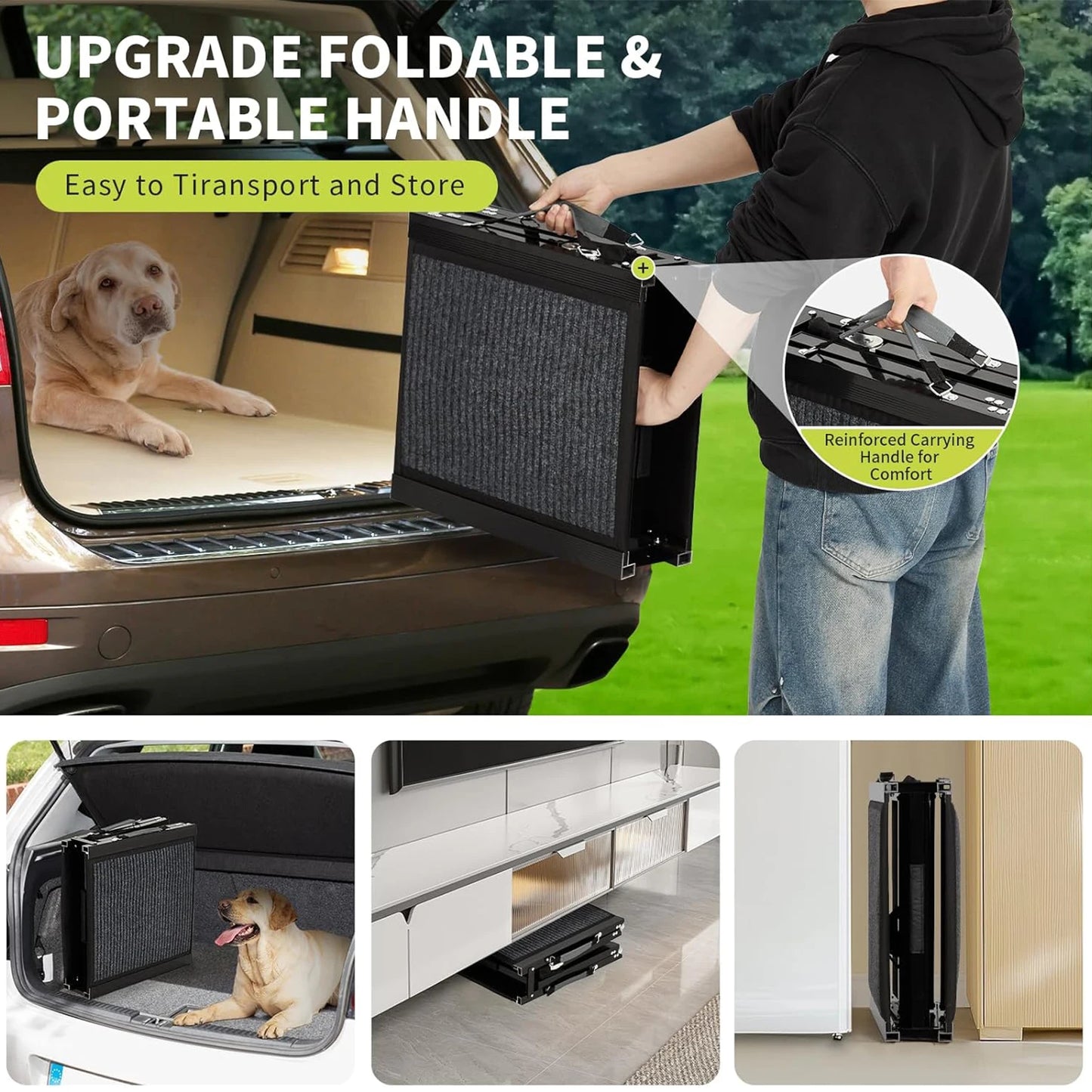 Upgraded Dog Ramp For Cars